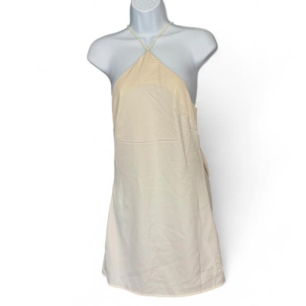 NWT Missguided halter neck mini dress SZ S